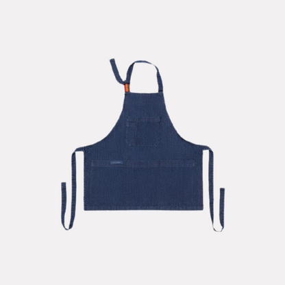 Blue Denim Kids Apron / ​مئزر دينيم أزرق للأطفال من لوتشو ڤيرسو