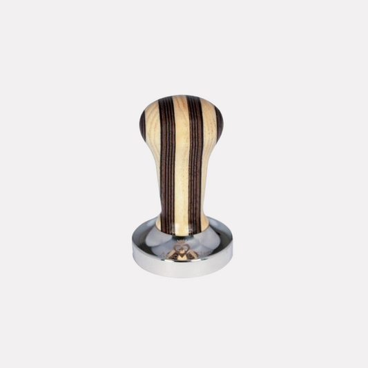 Ergo Striped Wood Tamper - Striped Zebrawood / ​مكبس الاسبريسو إيرجو ستريبد وود – ستريبد زيبرا وود