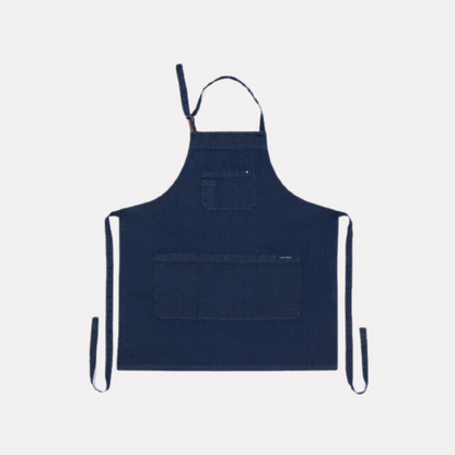 Lucio Verso Denim Classic Apron / مئزر كلاسيكي دينيم من لوتشو ڤيرسو