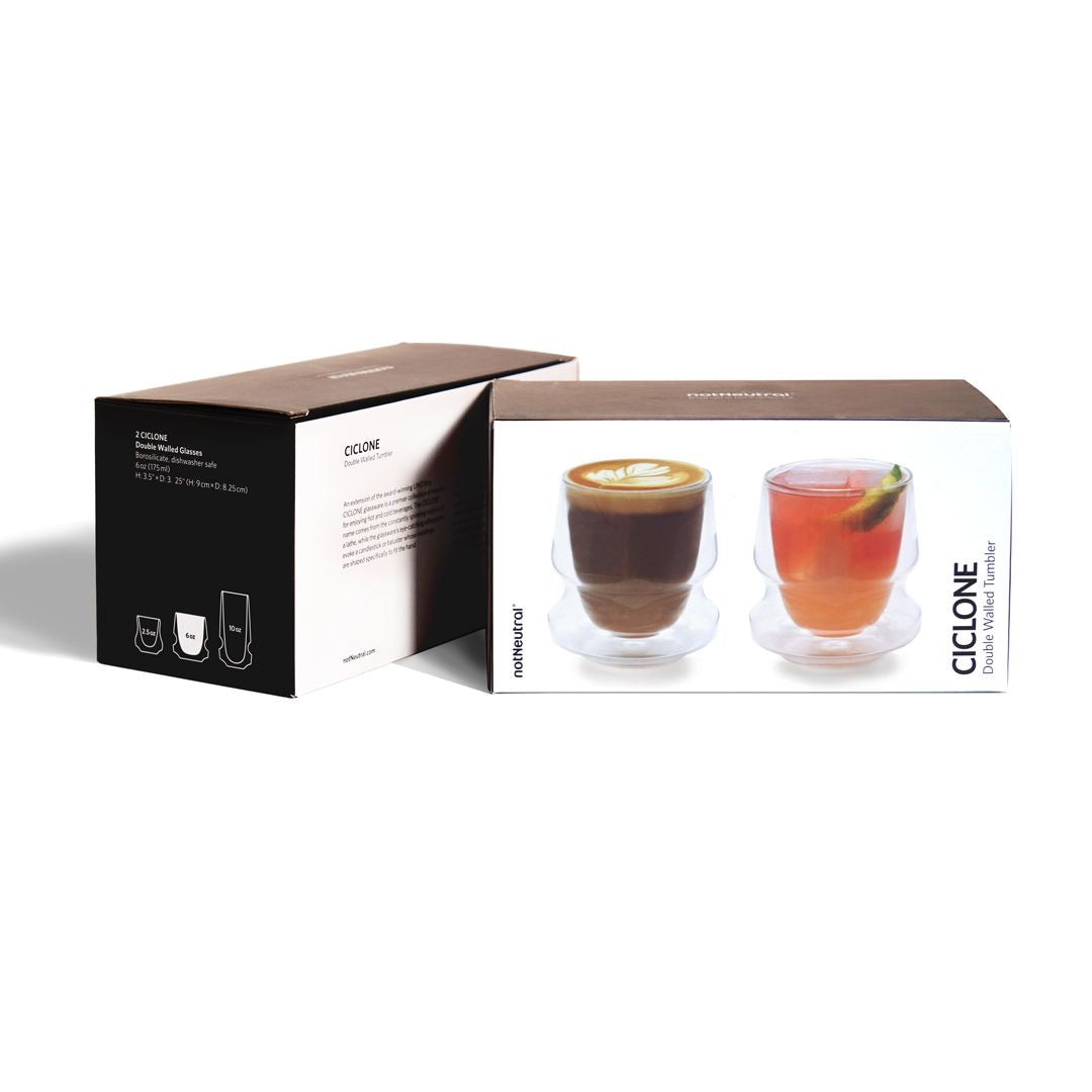 notNeutral Ciclone Tumbler Cups 177ml - Set of 2