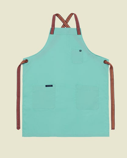 Lucio Verso Mint Cross-Back Apron/ ​مئزر  أخضر نعناعي بظهر متقاطع من لوتشو ڤيرسو / 